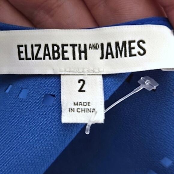 Elizabeth and James Dress Blue Fit and Flare Women’s 2 Chic Minimalism - Picture 8 of 11